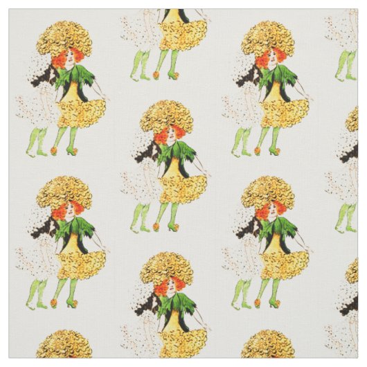 BLUMENKIND - RINGELBLUME FLORALES FEENMUSTER STOFF (Muster)