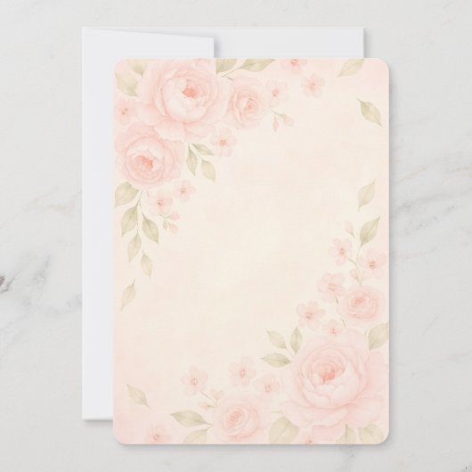 Blumenkinderdusche Einladung Hintergrund (Rückseite)