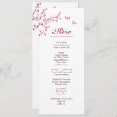 Blumenkirsche Blossom Pink White Wedding Einladung (Vorne/Hinten)