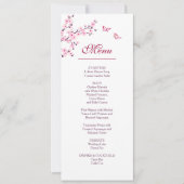 Blumenkirsche Blossom Pink White Wedding Einladung (Vorderseite)