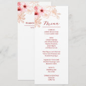 Blumenkirsche Blossom Pink White Wedding Einladung (Vorne/Hinten)