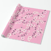 Blumenkirsche blüht rosa Wrapping Paper Geschenkpapier (Ungerollt)