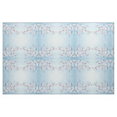 Blumenkirsche Blüten Dusky Pink Pale Blauer Patter Stoff (Fat Quarter (45,7 x 55,9 cm))