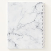 Blumenkirsche Blüten Rosa Graue Marmorbezeichnung Notizblock (Rückseite)