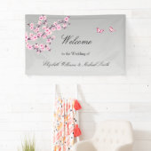 Blumenkirsche Blüten Rosa Große Hochzeit Banner (Insitu)