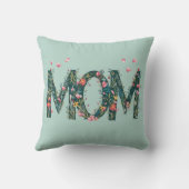 Blumenkissen für MAMA - Elegantes Muttertagsgesche Kissen (Rückseite)