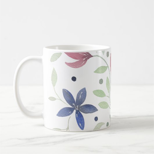 Blumenkissen Kaffeetasse (Links)