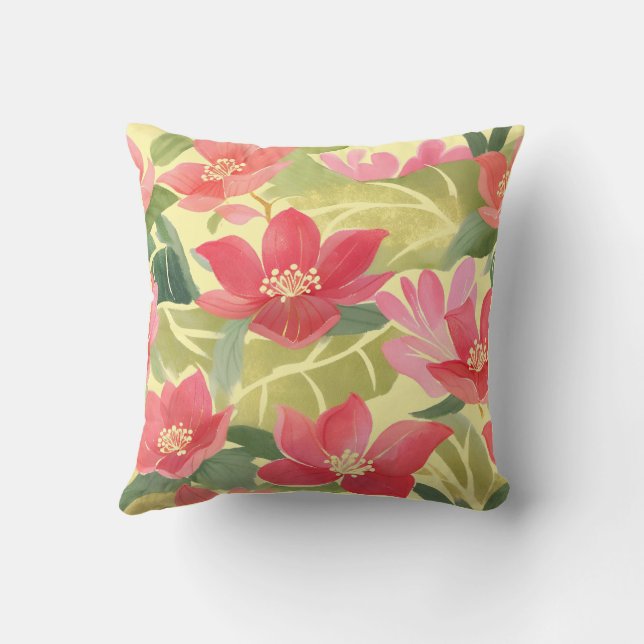 Blumenkissen Kissen (Rückseite)