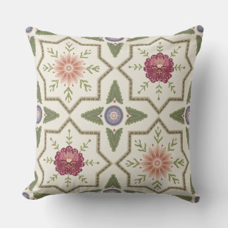 Blumenkissen mit Folk Art und CottageCore Charm Kissen