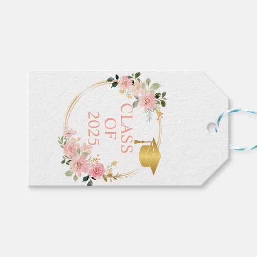 Blumenklasse 2025 geschenkanhänger (Vorderseite (Horizontal))