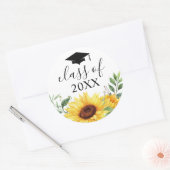 Blumenklasse Wasserfarbe Runder Aufkleber (Umschlag)