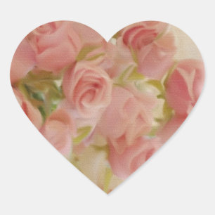 Blumenkleber Herz-Aufkleber