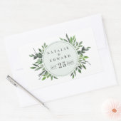 Blumenkleber mit floralen Blütenfarben Rechteckiger Aufkleber (Umschlag)