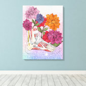 Blumenknöchelanatomie Leinwanddruck (Insitu (Holzboden))