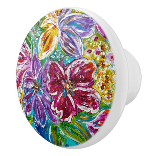 Blumenknochen Keramikknauf (Rechts)