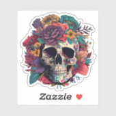 Blumenknochen und Botanik Aufkleber (Blatt)