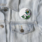 Blumenknopf-Blumenentwurf Button (Beispiel)