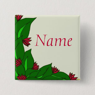 Blumenknopf Button