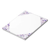 Blumenknospen - Weißer Eckarm Notizblock (Rotiert)