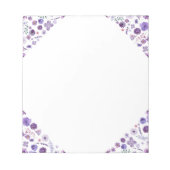 Blumenknospen - Weißer Eckarm Notizblock (Vorderseite)