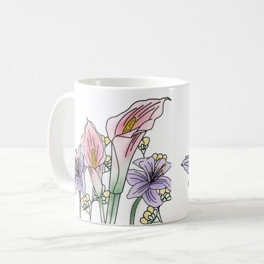 Blumenkochbecher Kaffeetasse (Vorderseite Links)