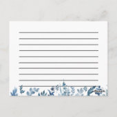 Blumenkochkarte Postkarte (Rückseite)