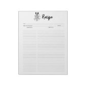 Blumenkochrezepte Notizblock (Rotiert)