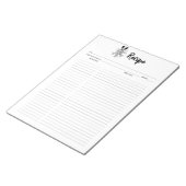 Blumenkochrezepte Notizblock (angewinkelt)