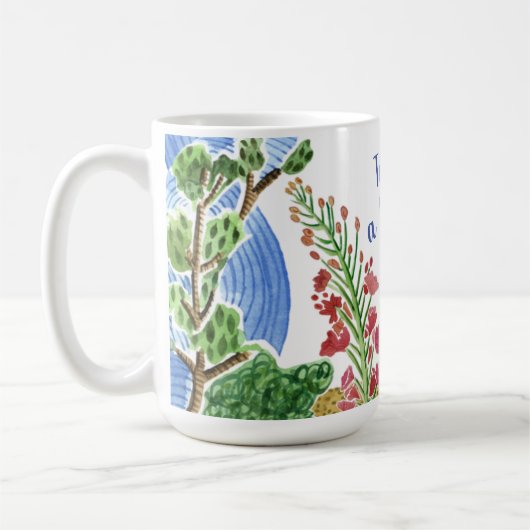 Blumenkoffer Kaffee Tasse "Schöne Morgen" (Links)