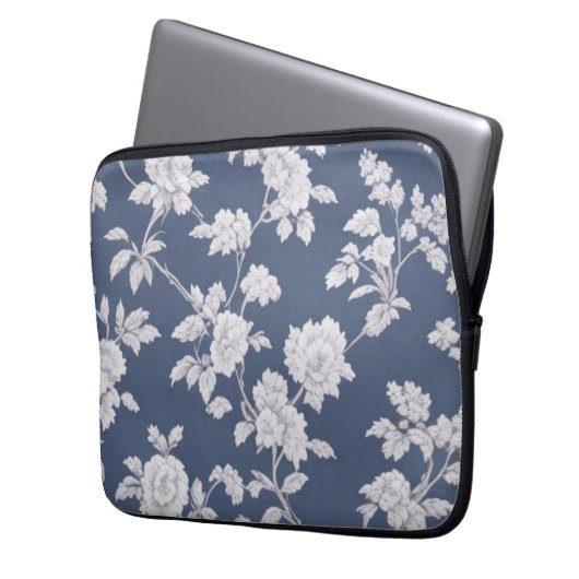 Blumenkoffer Laptopschutzhülle (Vorderseite Links)