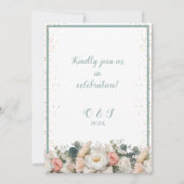 Blumenkohkarte Save the Date Einladung (Rückseite)