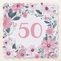 Blumenkohl 50. Geburtstagsparty Pastel Pink Blume