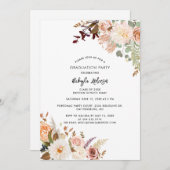 Blumenkohl-Abschluss 2025 Botanisches Grad Party Einladung (Vorne/Hinten)