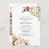 Blumenkohl-Abschluss 2025 Grad Foto Party Einladung (Vorne/Hinten)