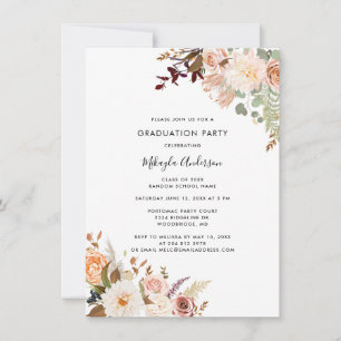 Blumenkohl-Abschluss 2025 Grad Foto Party Einladung