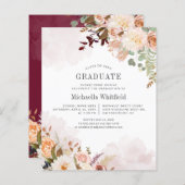 Blumenkohl-Abschluss 2025 Party Einladung (Vorne/Hinten)