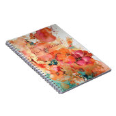 Blumenkohl-Abstrakt-Alkoholtupfer-Notebook/Journal Notizblock (Rechte Seite)