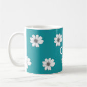 Blumenkohl Aquamarin Kaffeetasse (Links)