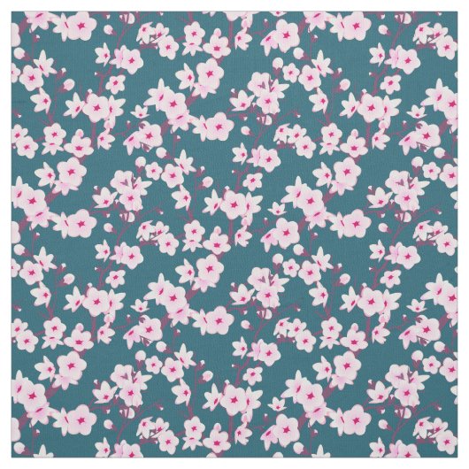 Blumenkohl Aquamarin Stoff (Muster)