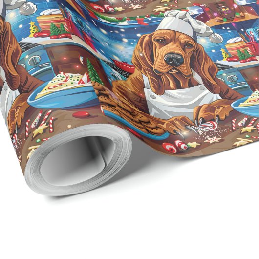 Blumenkohl Backen: Feierliche Weihnachten Geschenkpapier (Rolleneckpunkt)