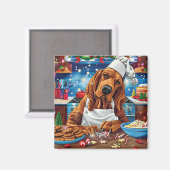 Blumenkohl Backen: Feierliche Weihnachten Magnet (Vorderseite/Rückseite)