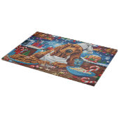 Blumenkohl Backen: Feierliche Weihnachten Schneidebrett (Ecke)