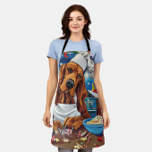 Blumenkohl Backen: Feierliche Weihnachten Schürze (Getragen)