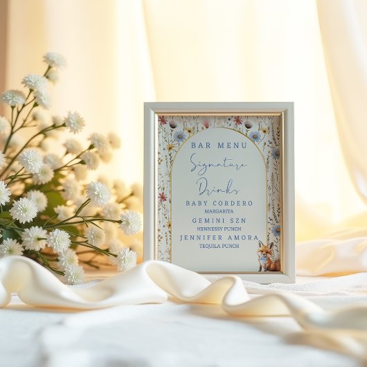 Blumenkohl-Bar für Blumenkohle Fox Kinderdusche Poster