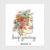 Blumenkohl Behalte positive psychische Gesundheit Aufkleber (Blatt)