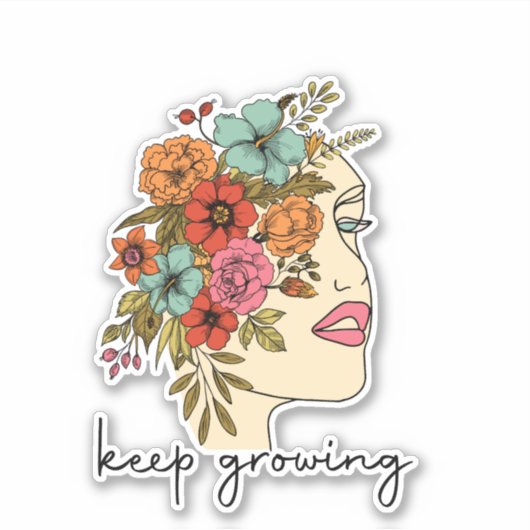 Blumenkohl Behalte positive psychische Gesundheit Aufkleber (Vorderseite)