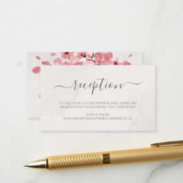 Blumenkohl Blossom Hochzeitsempfang Begleitkarte