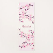 Blumenkohl Blossom Pink Monogramm Yogmatte Yogamatte (Vorderseite)