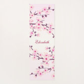 Blumenkohl Blossom Pink Monogramm Yogmatte Yogamatte (Rückseite)
