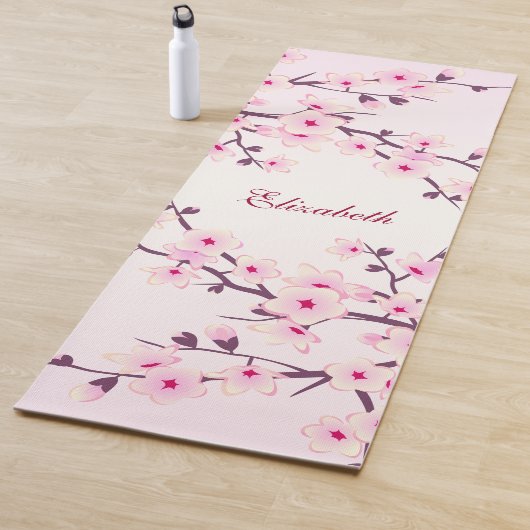 Blumenkohl Blossom Pink Monogramm Yogmatte Yogamatte (Beispiel)